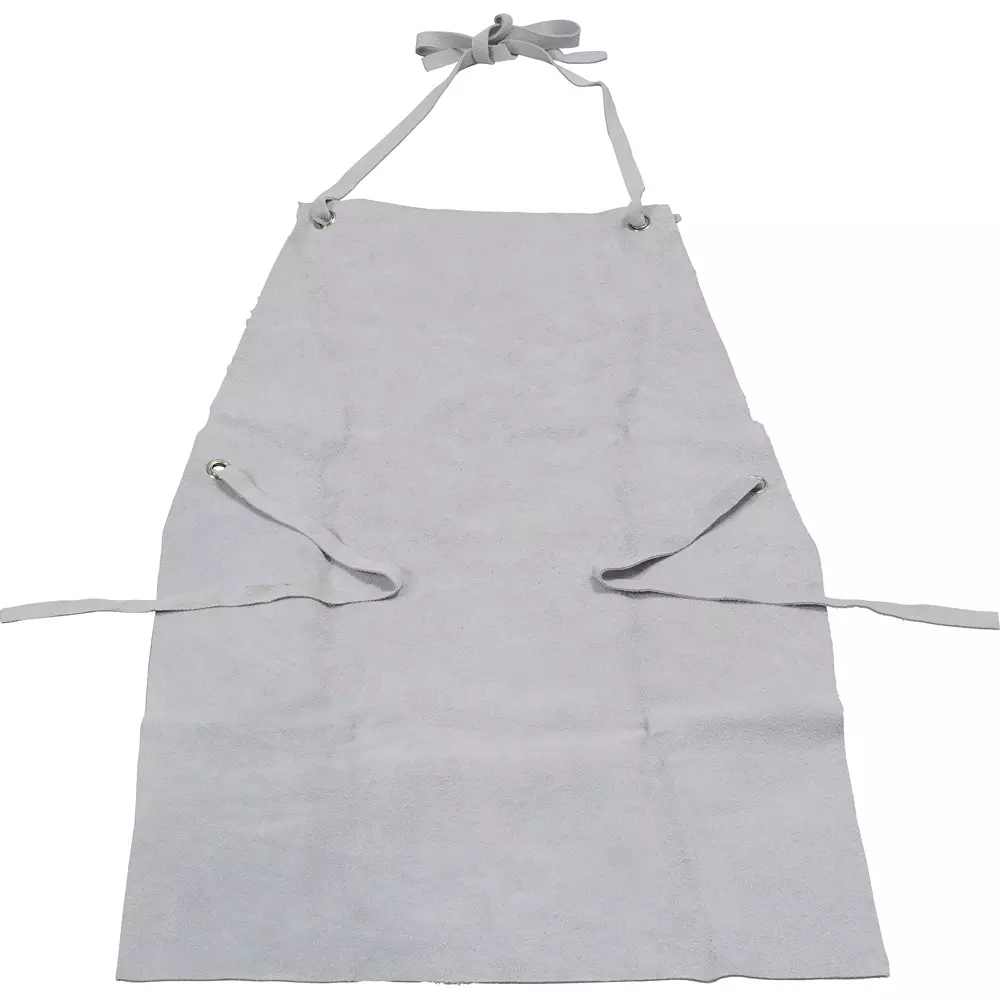 MonotaRO Split Cowhide Leather Welding Apron Gray Free Size, 12126408
