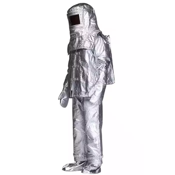 generic-fire-proximity-suit-kit-silver-aluminized-glass-fiber-fabric-free-size-full-sleeves-for-industrial-work-use