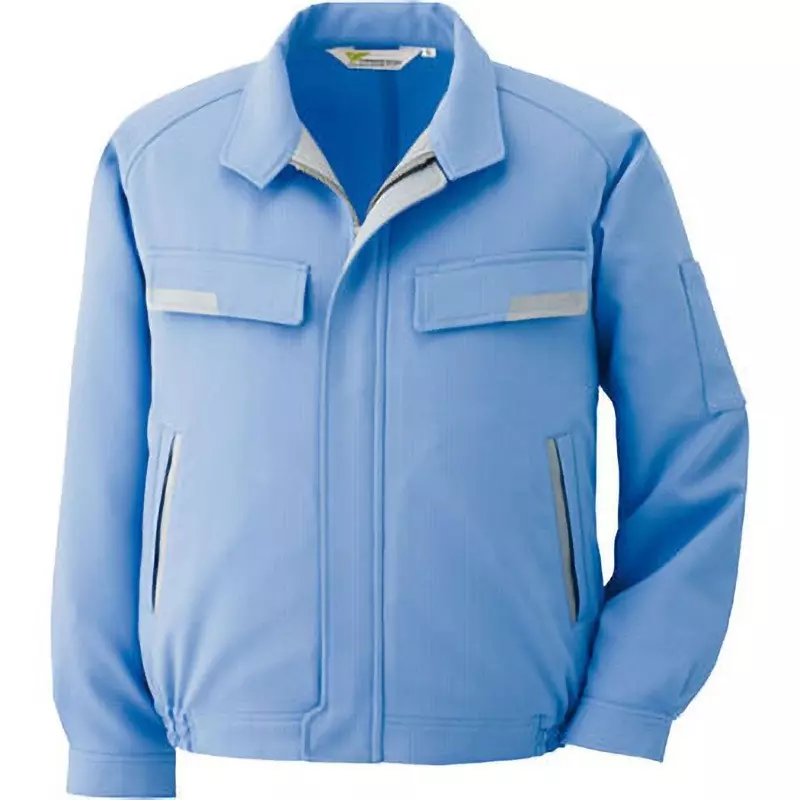 MIDORI Antistatic Work Clothes Blue S Size 110.0 cm Chest Circumference, VE73 UE S