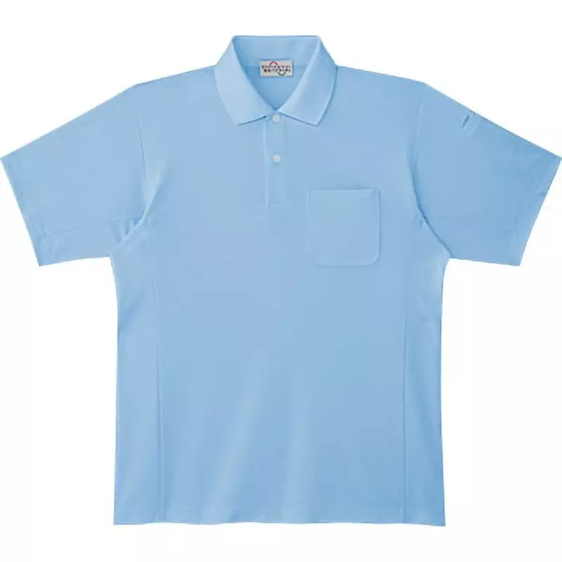 MIDORI Short Sleeve Polo Shirt Saxe Blue S Size 100.0 cm Chest Circumference, PS12-UE-S