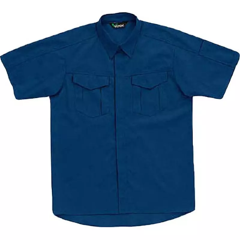 MIDORI Short Sleeve Shirt Navy 4L Size 128.0 cm Chest Circumference, GS357UE4L