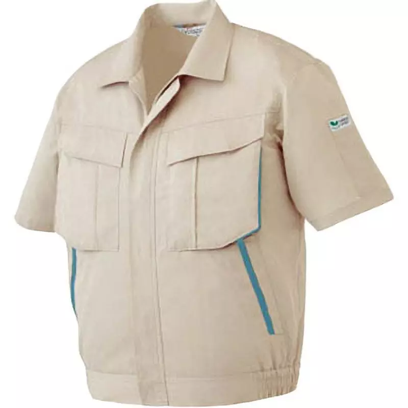 MIDORI Spring/Summer ECO-Static Short Sleeve Blouson Beige 5L Size 140.0 cm Chest Circumference, RCS580UE5L