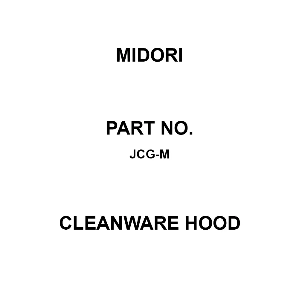 MIDORI Cleanware Hood White, JCG-M