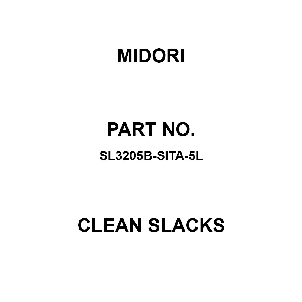 MIDORI Clean Slacks 80 to 84 cm Waist 5L Size Blue, SL3205B-SITA-5L