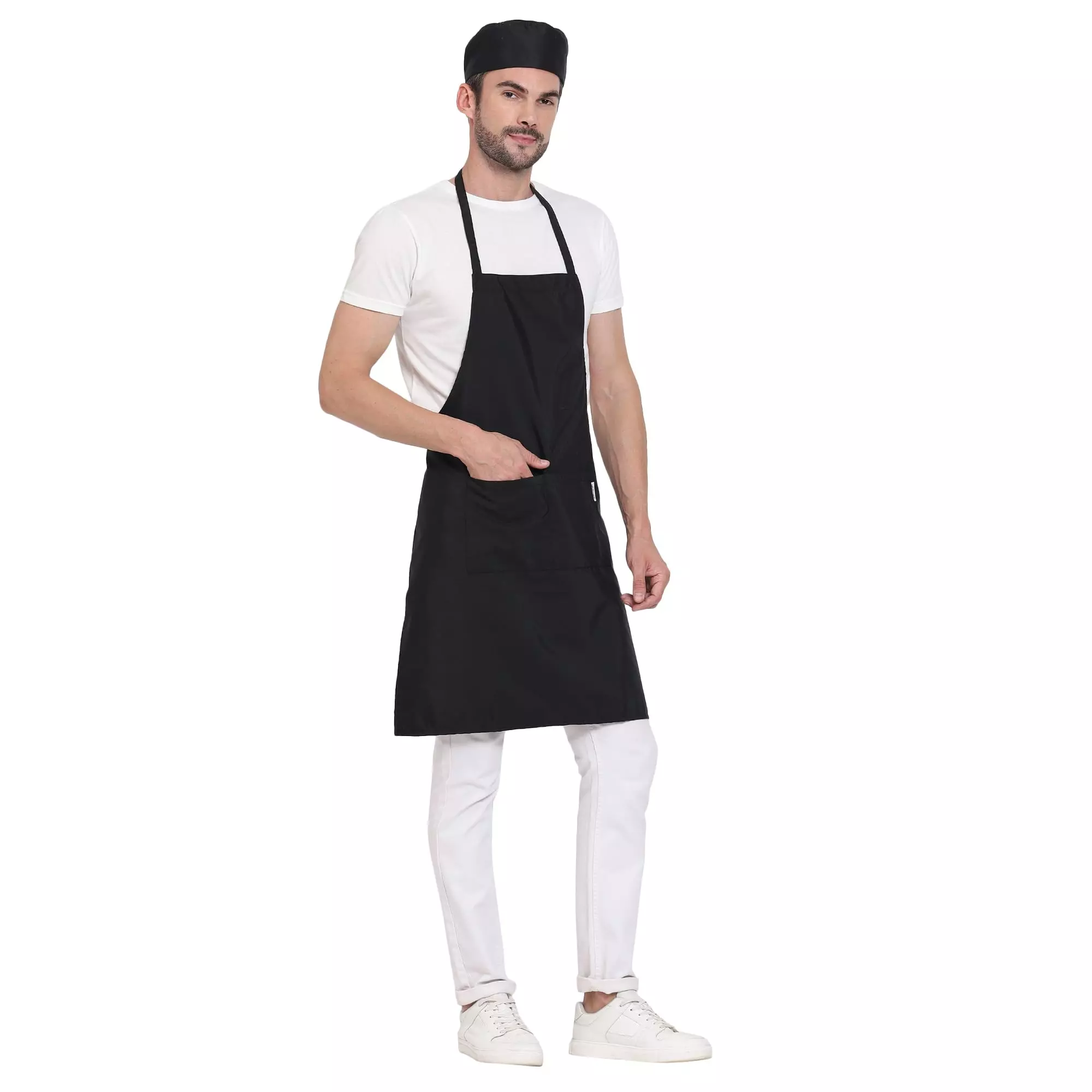 Uniformer Apron Unisex Stylish Design Polycotton 2 Pockets for Chefs, Bakers & Home Cooks Use