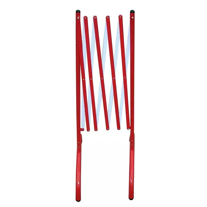 RS PRO Red & White Steel Extendable Barrier Model No 6250970