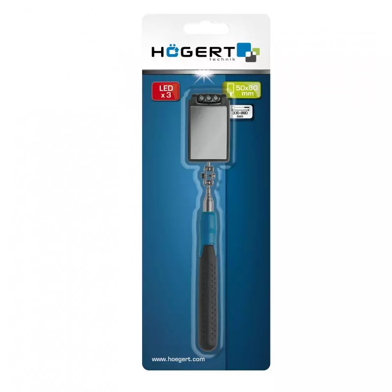 Hogert Technik 50x80 mm Inspection Mirror, HT4R504