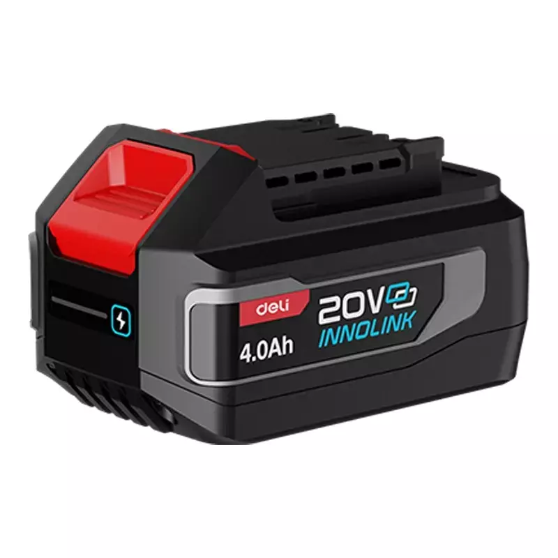 DELI Lithium-Ion Battery And Charger Set 2 Pcs 4 Ah Battery (EDE-DC20A4) 1 Pcs Charger (EDE-CD20A2E), EDE-CM20A4E