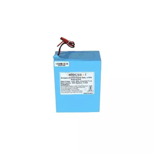 ielecssol Solar Lithium Battery 12 Ah Lithium Ferro Phosphate Battery for Outdoor Use