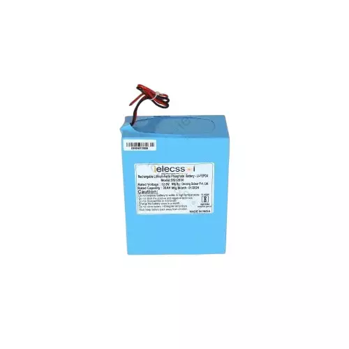 ielecssol Solar Lithium Battery 12 Ah Lithium Ferro Phosphate Battery for Outdoor Use