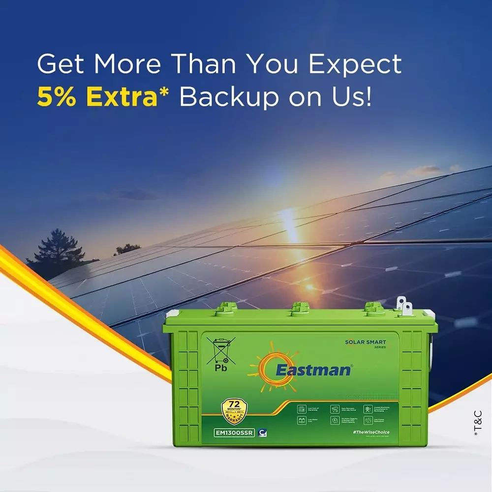 Eastman Solar Battery 12 V 100 Ah Solar Smart Series, EM1300SSR