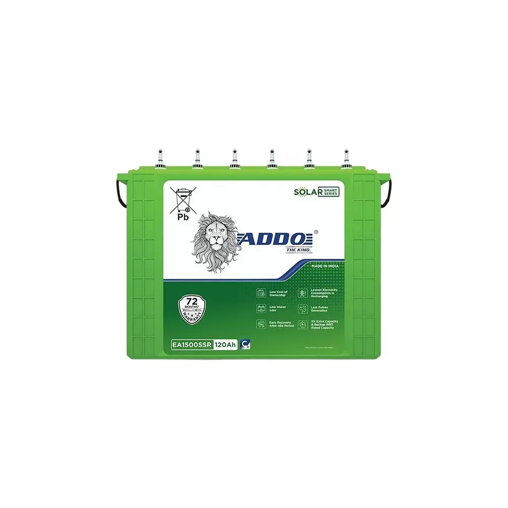 ADDO Regular Series 12 V 120, 135 & 200 Ah Solar Tubular Battery