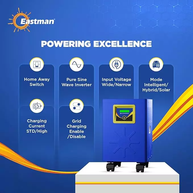 Eastman 1000 VA Plug and Play Solar Inverter with 150 Ah Lithium Battery, Solar Access 1000-12.8V