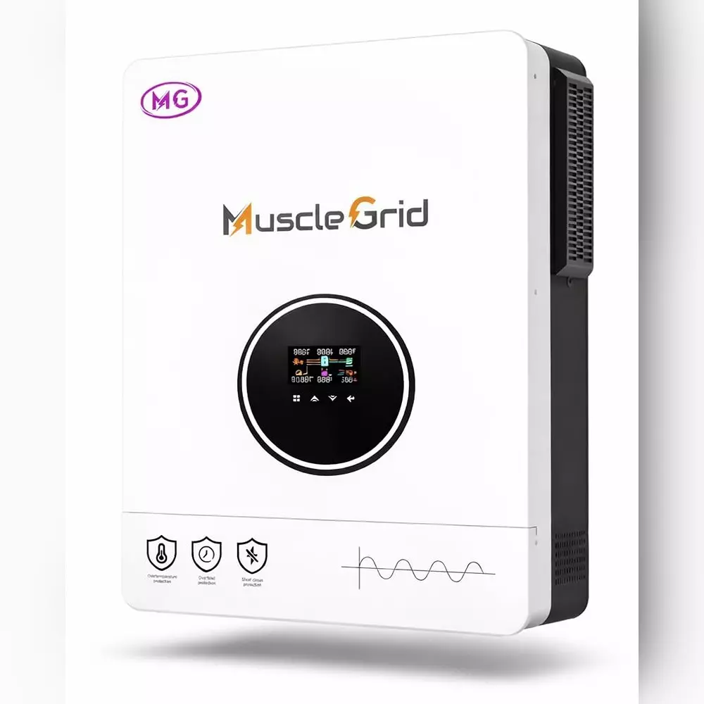 MuscleGrid 6.2 KW Hybrid Solar Inverter Heavy Duty MPPT Pure Sinewave