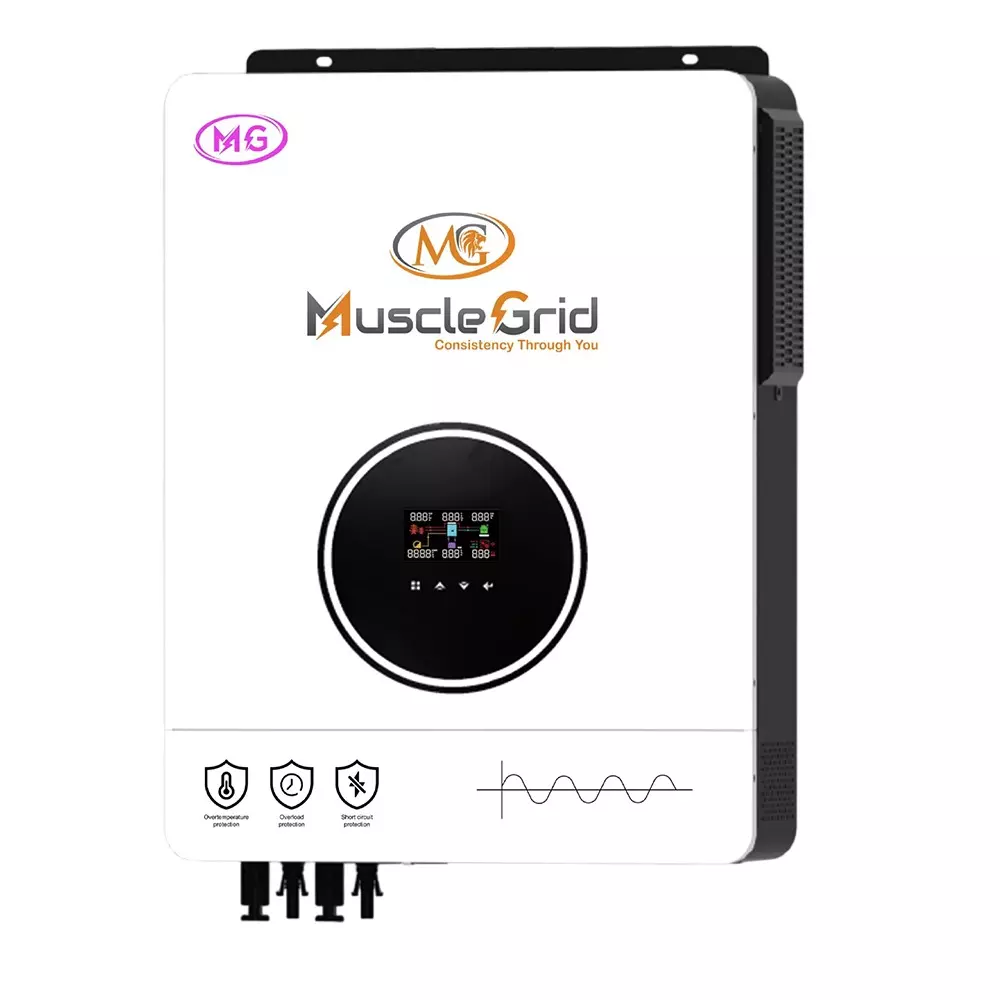 MuscleGrid Hybrid Solar Inverter Heavy Duty Triple MPPT Pure Sinewave 4.2 kW and 8400 VA