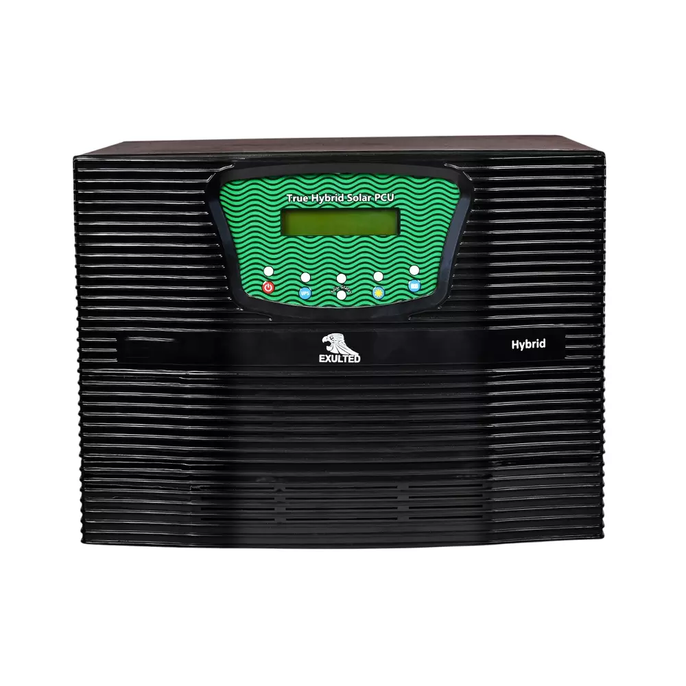 EXULTED Hybrid Solar Inverter 3500 VA MOSFET Switching Element Cooling Fan 26 Kg, Exulted 3500