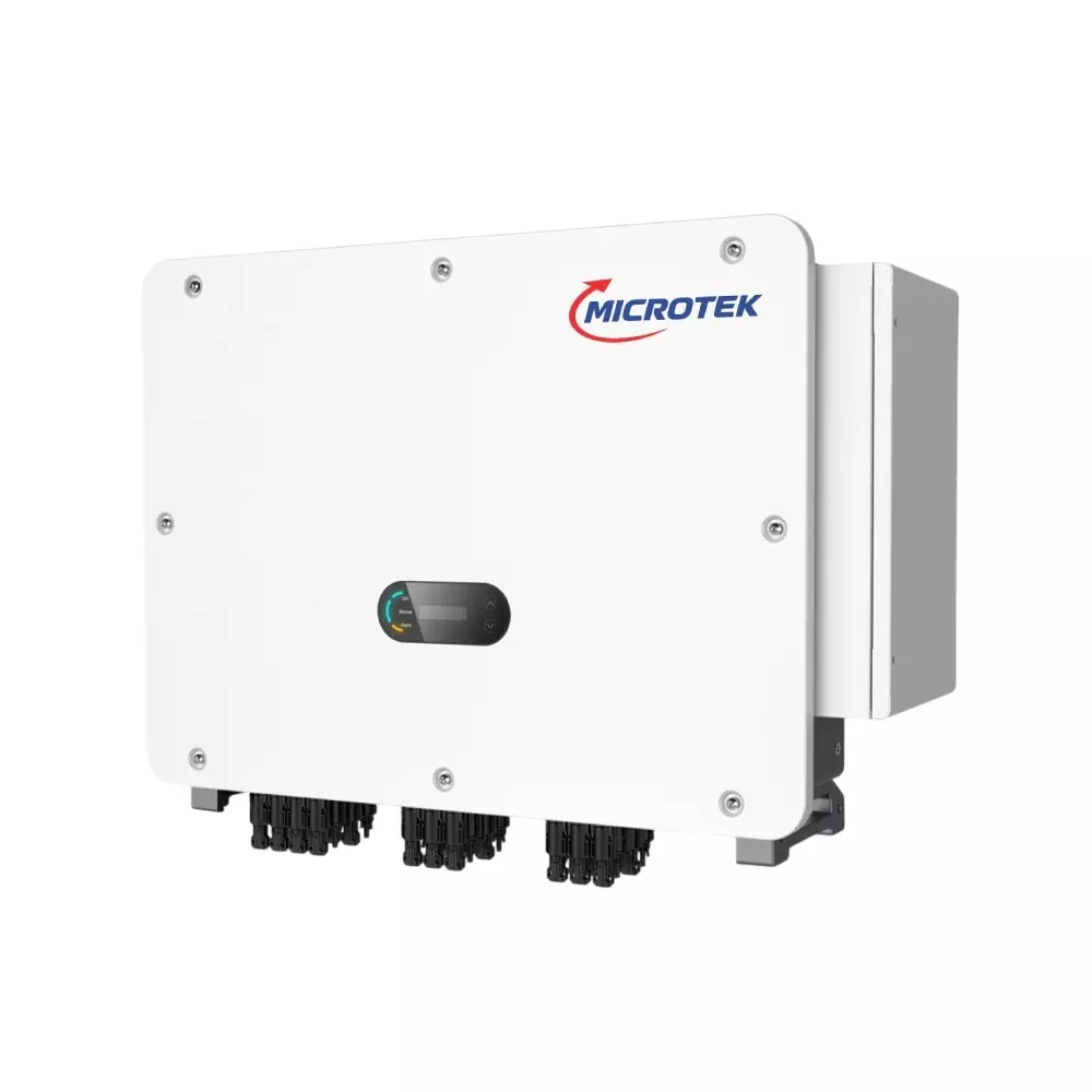 Microtek Solar Grid Tie Inverter 250 kW White 3 Phase Wall Mounted Pure Sine Wave for Home, Office, 899-441-2504