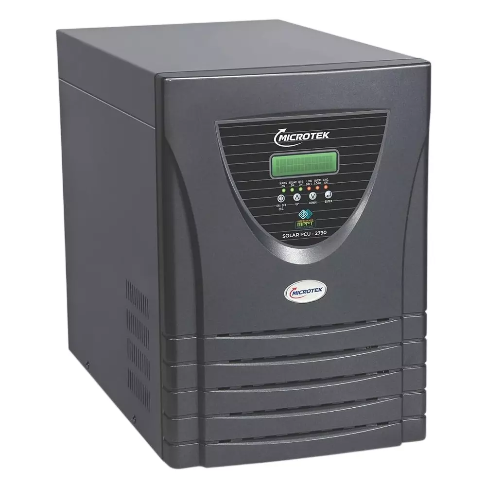 Microtek Solar PCU Inverter Pure Sine Wave Suitable for 24 V Battery With MPPT Technology, SOLAR PCU&nbsp;2790