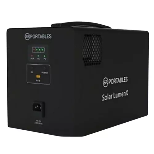 SR PORTABLES Lumnex Off Grid Solar Storage System UPS 1280 Wh (12.8 V) Battery Capacity