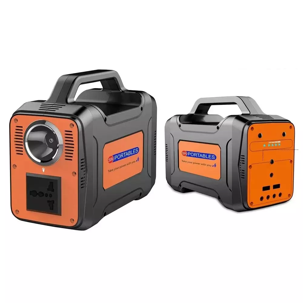 SR PORTABLES Thia Off Grid Solar Storage System UPS 100 W Output 130 Wh (10.8V, 12Ah) Battery Capacity