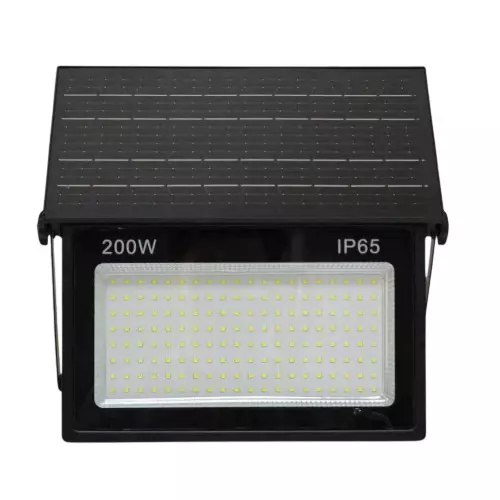 SCUBE Emerald Series Int 200 W Solar LED Flood Light 5 V/12 W Monocrystalline Panel 6500K Cool White IP65 Rating