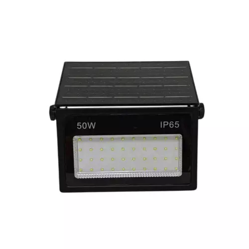 SCUBE Emerald Series Int 50 W Solar LED Flood Light 5 V/5 W Monocrystalline Panel 6500K Cool White IP65 Rating