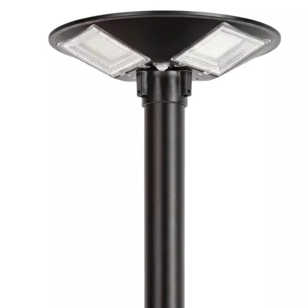 Eco Solar 150 W Solar Bollard Garden Light 3.2 V Battery 12 W Panel ABS Plastic White 6000K, ML-ANGLE