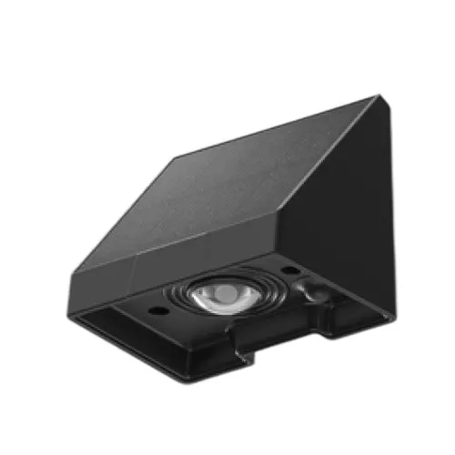 Scube Solar Wall Light 5 W Power Black Wall Mounted ABS for Outdoor Use, YH0622