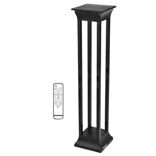 Eco Solar 200 W Solar Bollard Garden Light 3.2 V - 5000 mAH Battery 6 W Panel ABS Plastic  4000K, ML-RIBE
