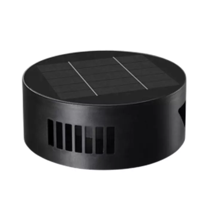 Scube Solar Sconce Light Modern 5 W Power 360° Rotate Black ABS for Outdoor Use
