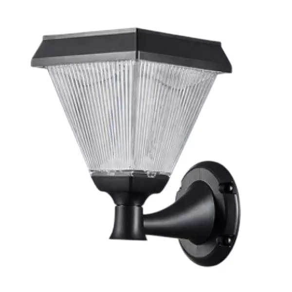 Scube Type 2 Solar Wall Clamp Light 10 W Power Black & White Wall Mounted ABS for Outdoor Use