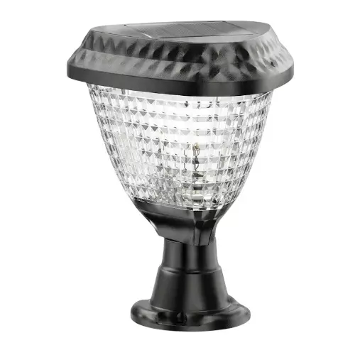 Eco Solar 200 W Solar Gate Light Triangle Shape 3.2 V Battery 3 Amp Current 6 W Panel ABS Plastic White 6000K, ML-TWIX
