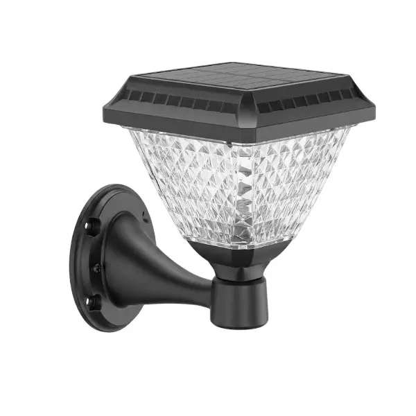 Eco Solar 200 W Solar Wall Light Square Shape 3.2 V Battery 3 Amp Current 6 W Panel ABS Plastic White 6000K, ML-TWIX