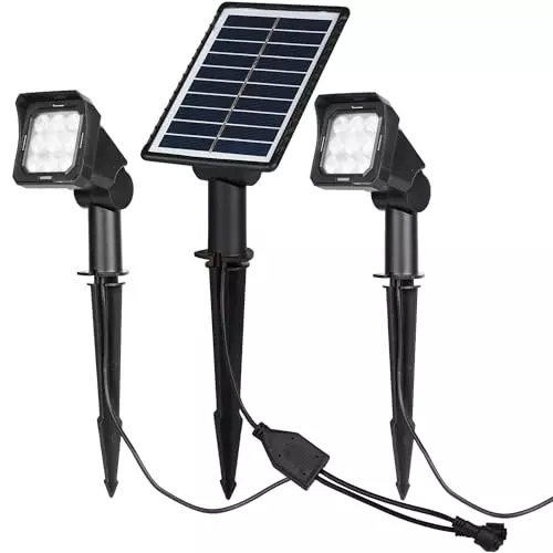 GIGAWATTS Solar Lawn Lamp Spike Pathway with Panel & 2 Lamp, GW-LL02