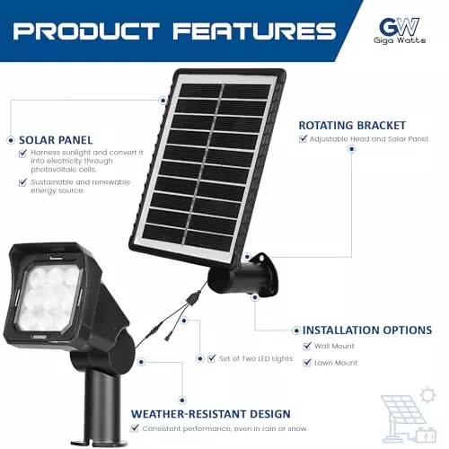 gigawatts-solar-lawn-lamp-spike-pathway-lights-spotlight-with-panel-2-lamp-gw-ll02