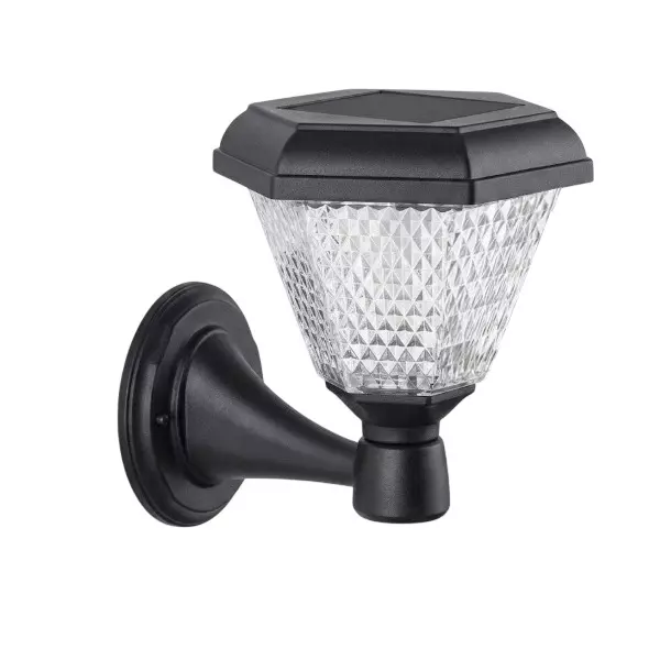 Eco Solar 200 W Solar Wall Light Hexagon Shape 3.2 V Battery 3 Amp Current 6 W Panel ABS Plastic White 6000K, ML-TWIX