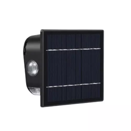 Scube Solar Wall Light 5 W Power Square Black Wall Mounted ABS for Outdoor Use