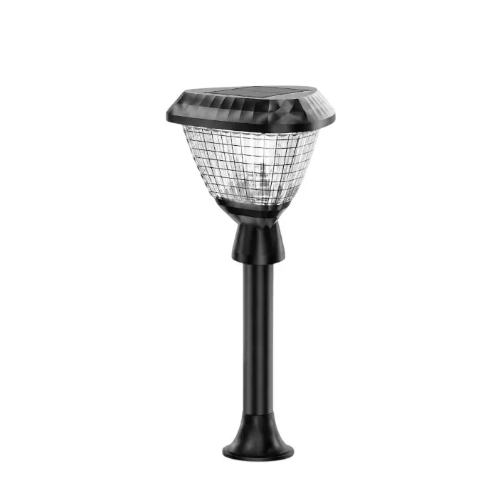 Eco Solar 200 W Solar Pillar Light Triangle Shape 3.2 V Battery 3 Amp Current 6 W Panel ABS Plastic White 6000K, ML-TWIX