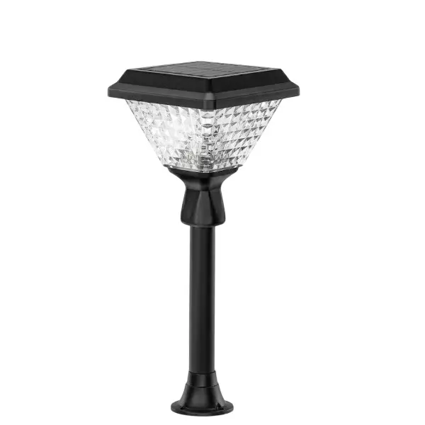 Eco Solar 200 W Solar Pillar Light Hexagon Shape 3.2 V Battery 3 Amp Current 6 W Panel ABS Plastic White 6000K, ML-TWIX