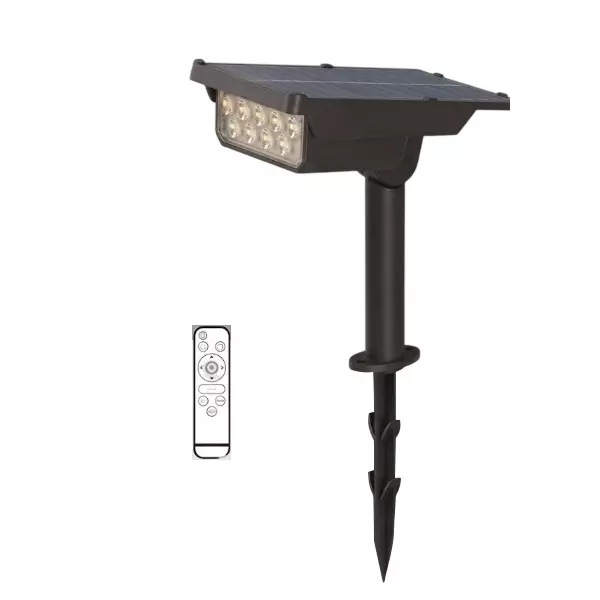 Eco Solar 3 W Solar Spike Light 3.7 V - 1200 mAh Battery 1.5 W Panel ABS Plastic  3200K, ML-ALTURA