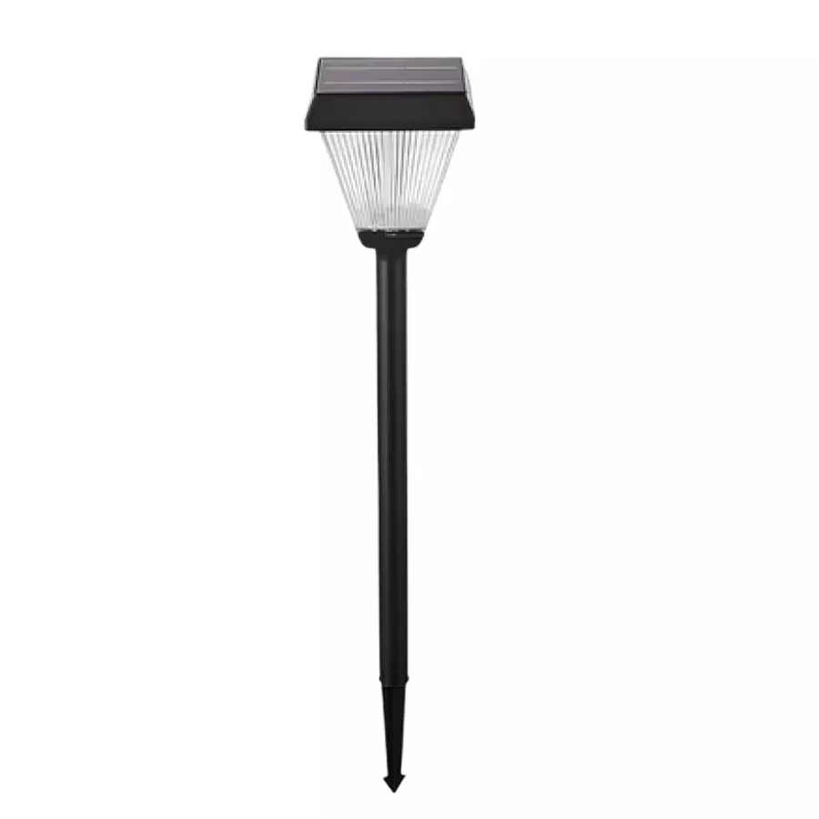 Scube Solar Lawn Light 10 W Power Black & White ABS & Steel (Pipe) for Outdoor Use