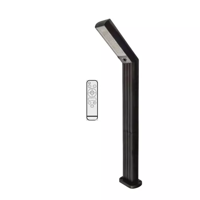 Eco Solar 200 W Solar Bollard Garden Light 3.2 V Battery 6 W Panel ABS Plastic  3000K, ML-MEGA