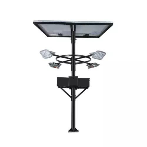 ielecssol 18 W LED Solar High Mast Light Kit 12.8 V/18 Ah (Each) Battery Capacity IP65 Cool White for Outdoor Use