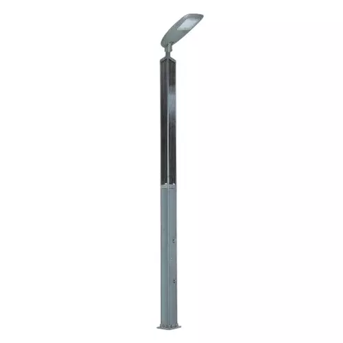 ielecssol 40 W Solar Pole Light (Cobra Head) + 200 W Solar Panel 25.6 V/60 Ah Battery Included for Outdoor Use