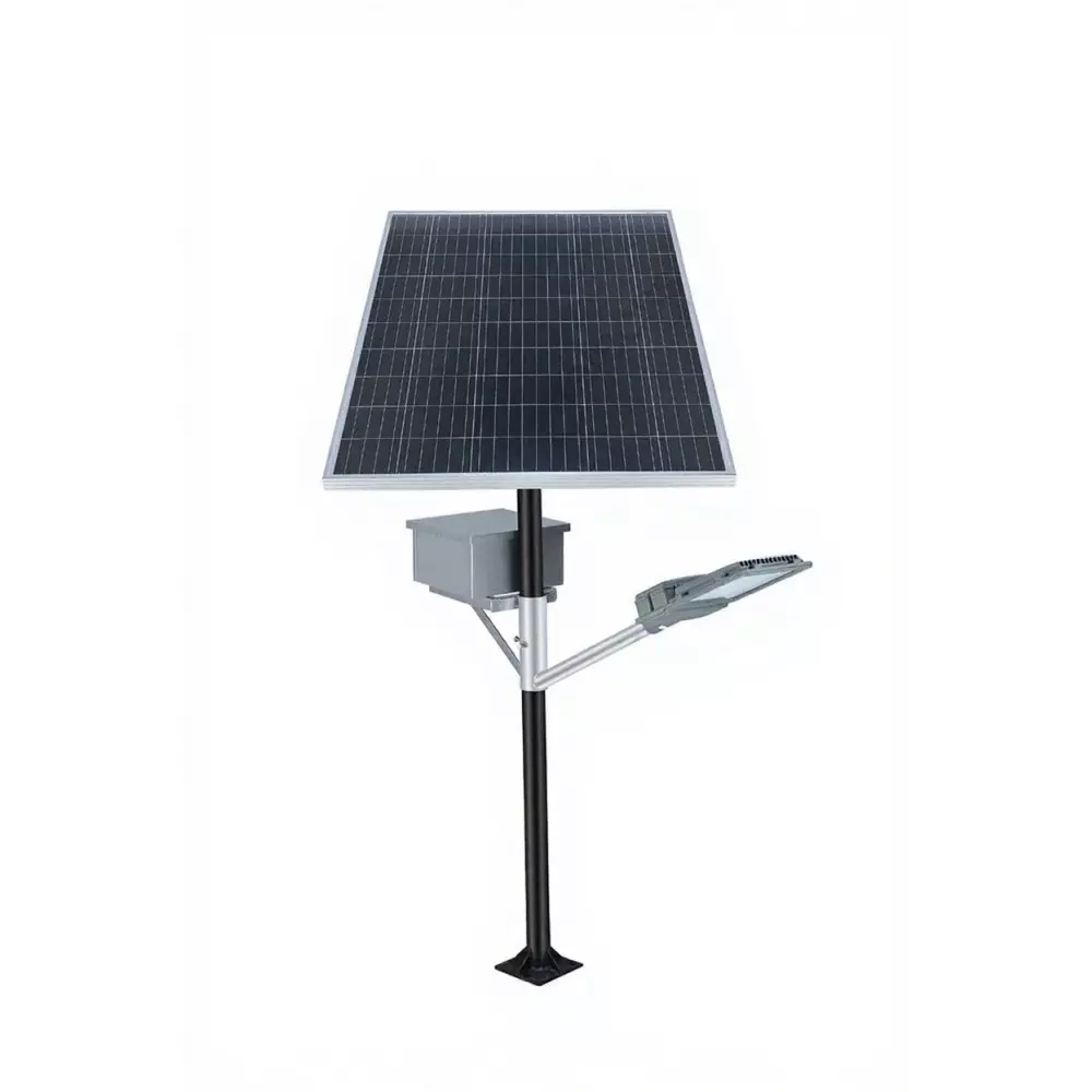 ielecssol Highway Master Standalone Solar Street Light 100 W LED + 500 W MPPT Solar Panel 25.6 V/78 Ah Lithium Battery for Outdoor Use