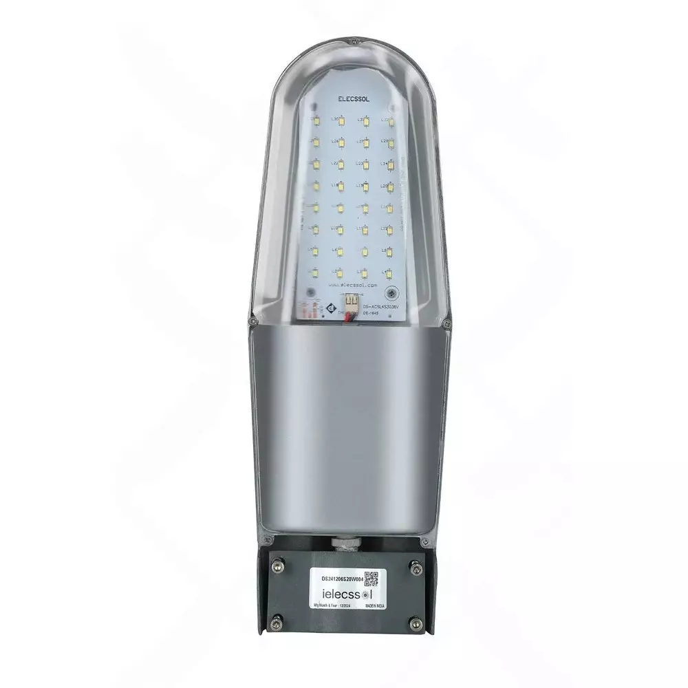 ielecssol Dolphin Standalone Solar LED Street Light 30 W LED + 100 W MPPT Solar Panel 12.8 V/30 Ah Lithium Battery for Outdoor Use