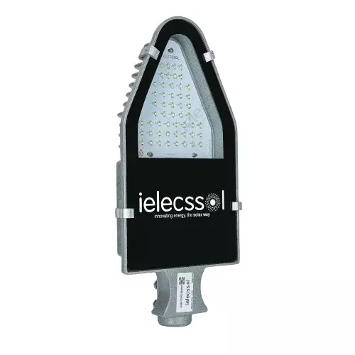 ielecssol 60 W Techno Standalone Solar LED Street Light + 200 W Solar Panel 12.8 V/66 Ah Battery Included MPPT Cool White for Outdoor Use