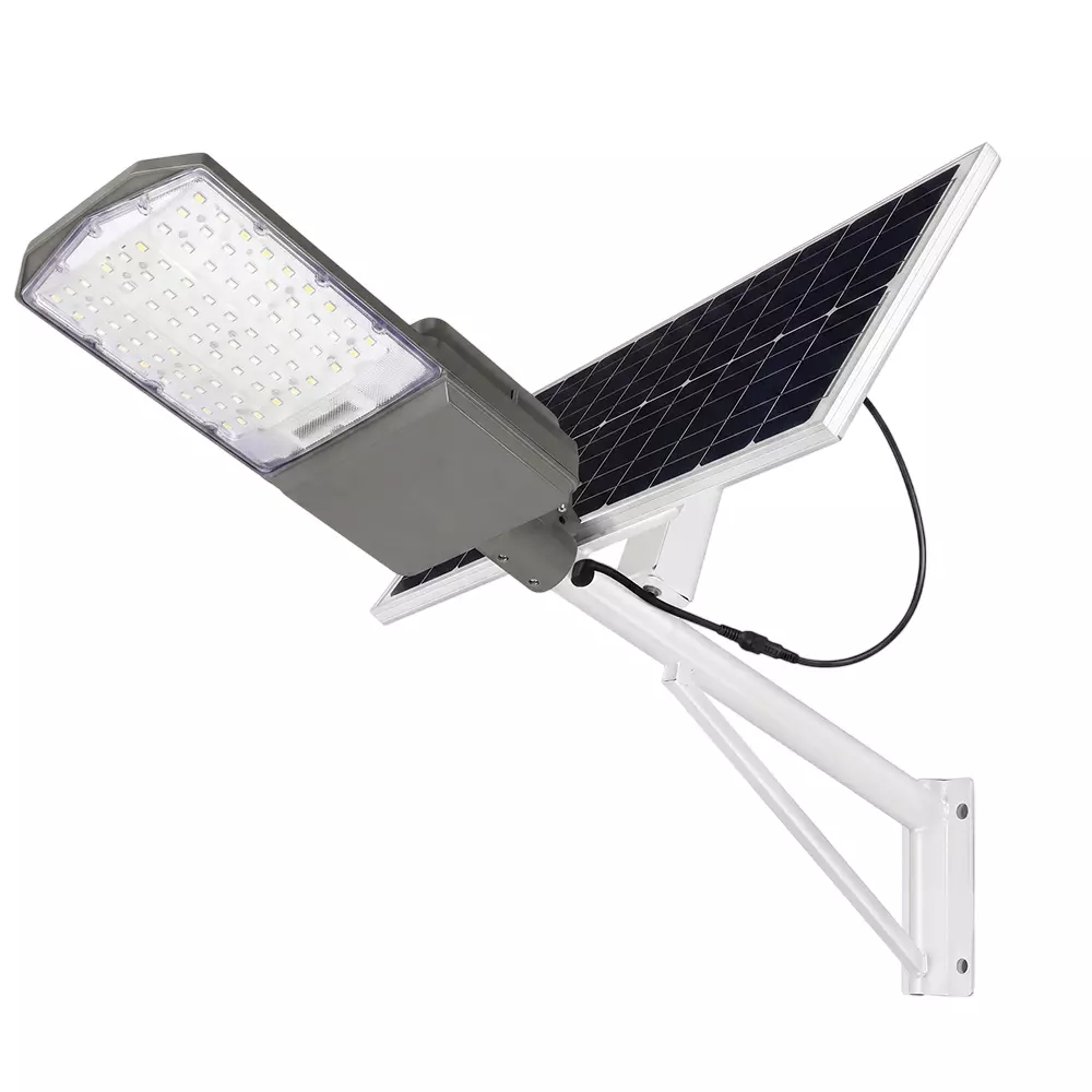 Eco Solar 30 W Solar Led Street Light 3.2 V Battery 5 Amp Current 6 W Panel ABS Plastic 6000K White