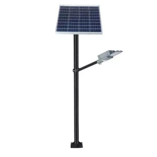 ielecssol Newlite Semi Integrated Solar Street Light 12 W LED + 50 W MPPT Solar Panel 12.8 V/12 Ah Lithium Battery for Outdoor Use
