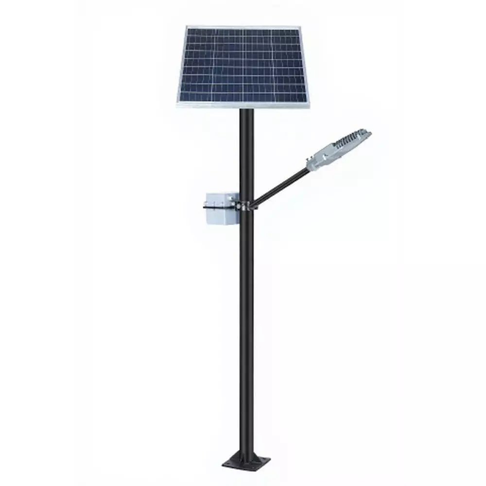 ielecssol Techno Standalone Solar Street Light 50 W LED + 165 W MPPT Solar Panel 12.8 V/54 Ah Lithium Battery for Outdoor Use